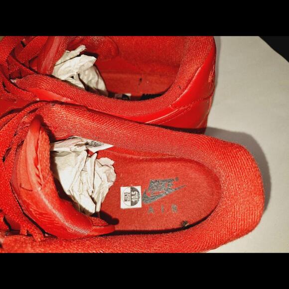 Nike Air Force 1 Low 07 LV8 1 Triple Red Mens 10.5 Sneakers - Picture 13 of 15